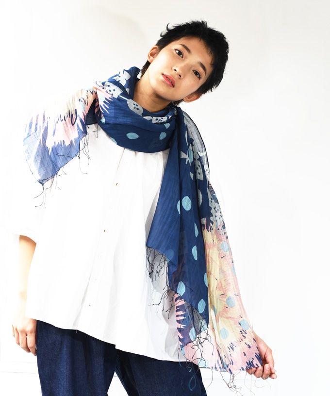 Sanpomichi yoru　さんぽみち　よる [KusaKanmuri ストール]