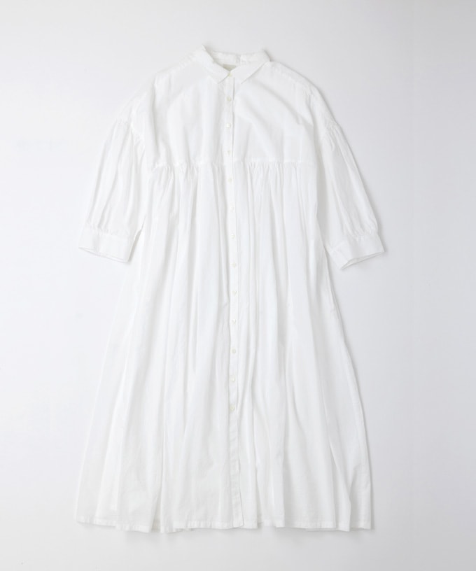 SALE】サシャワンピ 綿ローンのタックロングワンピース/ITEM
