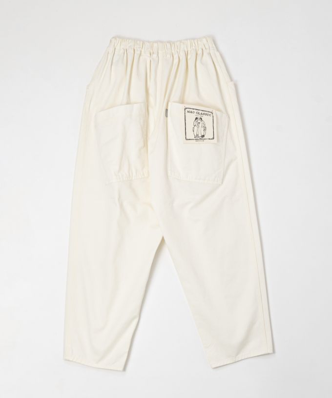 新色アイボリー】マオパンツロングチノ/ロング丈 人気の定番チノ素材