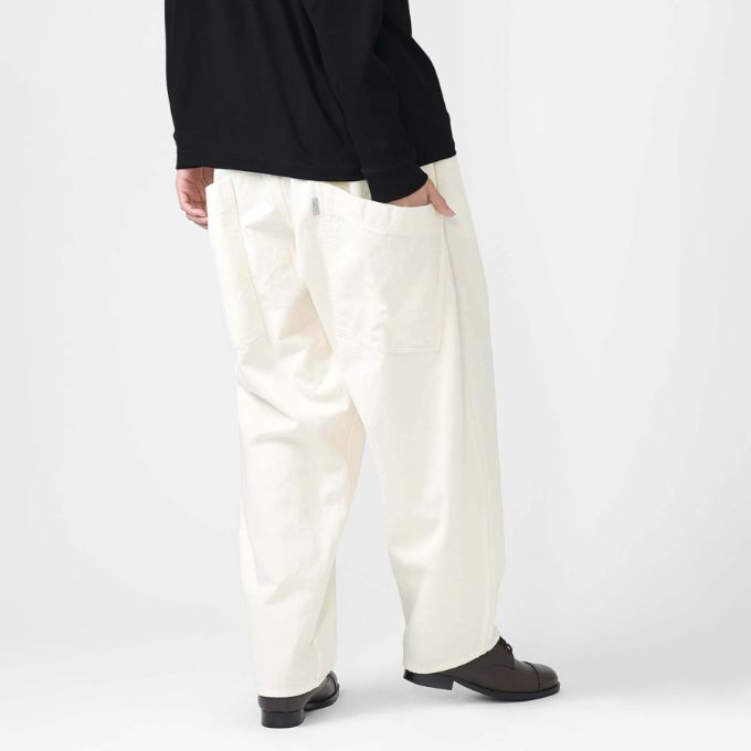 バスコのマオパンツ　チノパン 新色アイボリー】マオパンツロングチノ/ロング丈 人気の定番チノ素材