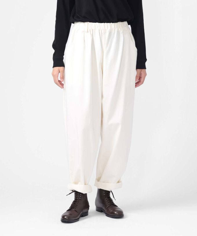 新色アイボリー】マオパンツロングチノ/ロング丈 人気の定番チノ素材