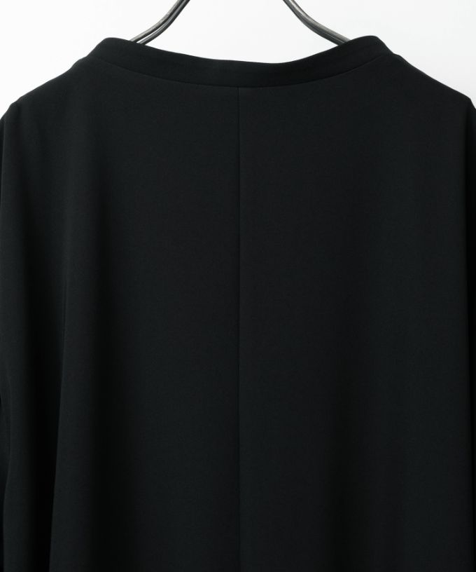 コゼット・4【プラスサイズ】［Chronicle］コクーンシルエットのシンプルドレス