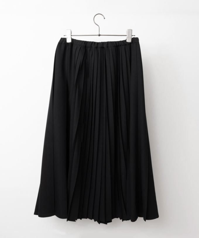 ジジスカート・4【プラスサイズ】［Chronicle］二種のプリーツを使ったスカート