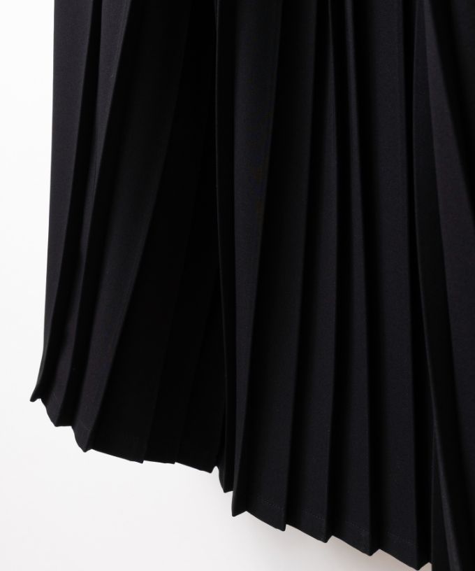 ジジスカート・4【プラスサイズ】［Chronicle］二種のプリーツを使ったスカート