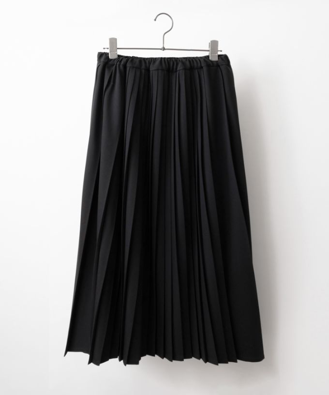 ジジスカート・4【プラスサイズ】［Chronicle］二種のプリーツを使ったスカート