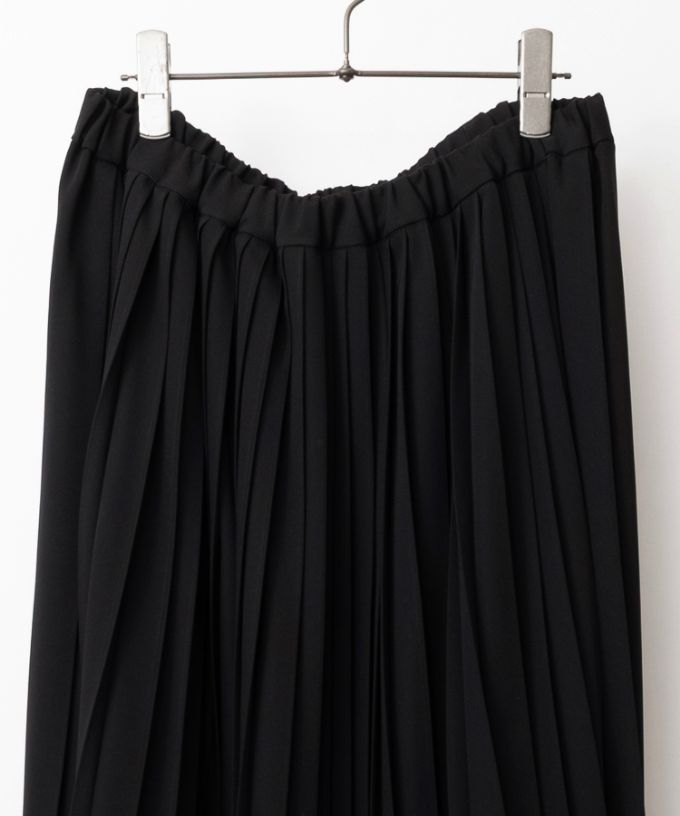 ジジスカート・4【プラスサイズ】［Chronicle］二種のプリーツを使ったスカート