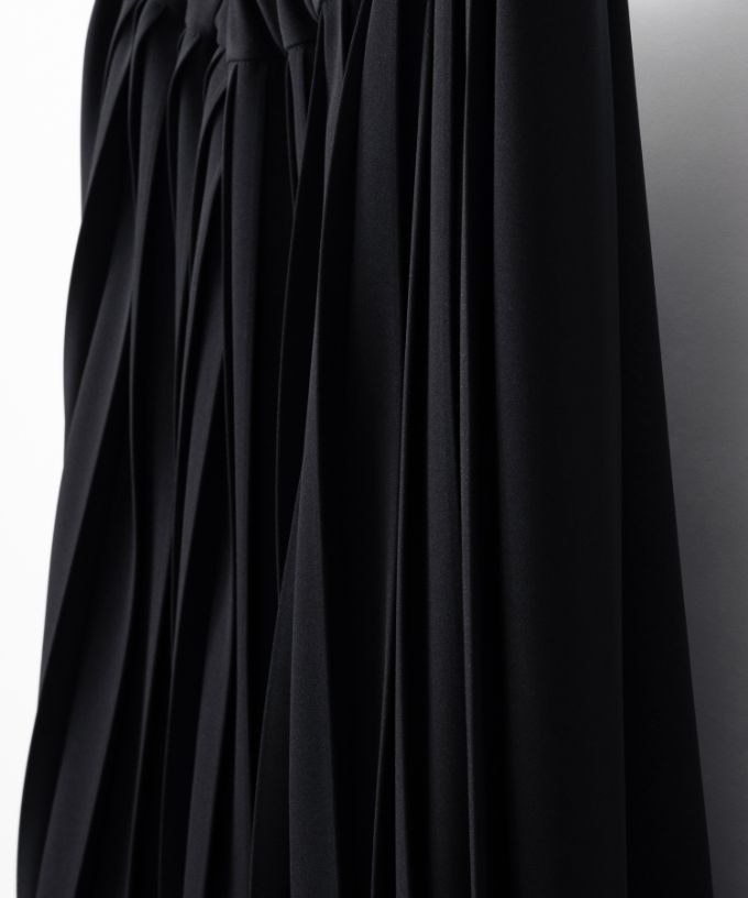 ジジスカート・4【プラスサイズ】［Chronicle］二種のプリーツを使ったスカート