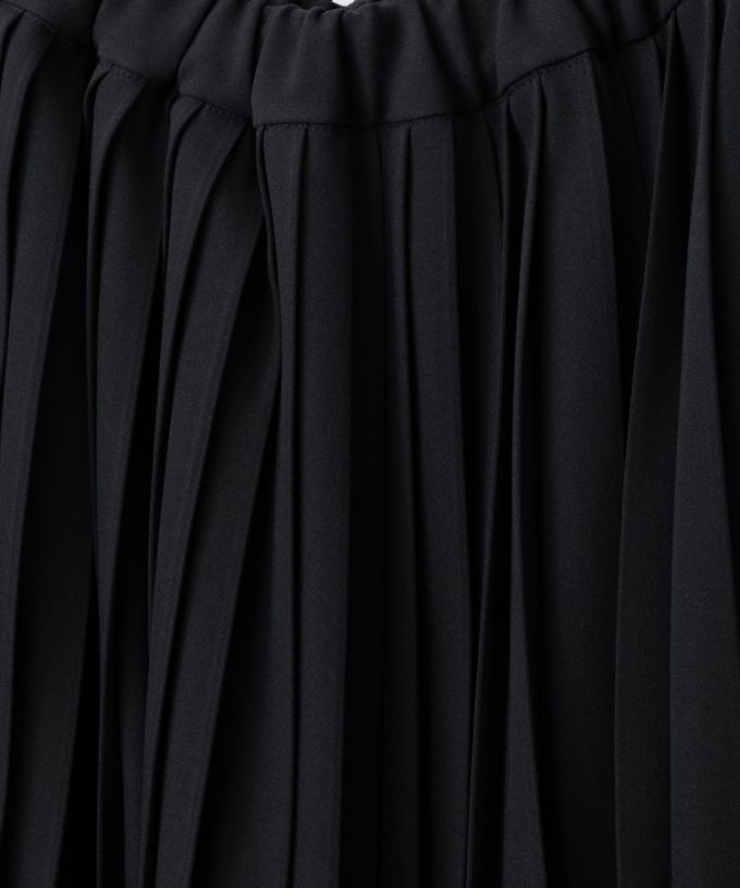 ジジスカート・4【プラスサイズ】［Chronicle］二種のプリーツを使ったスカート