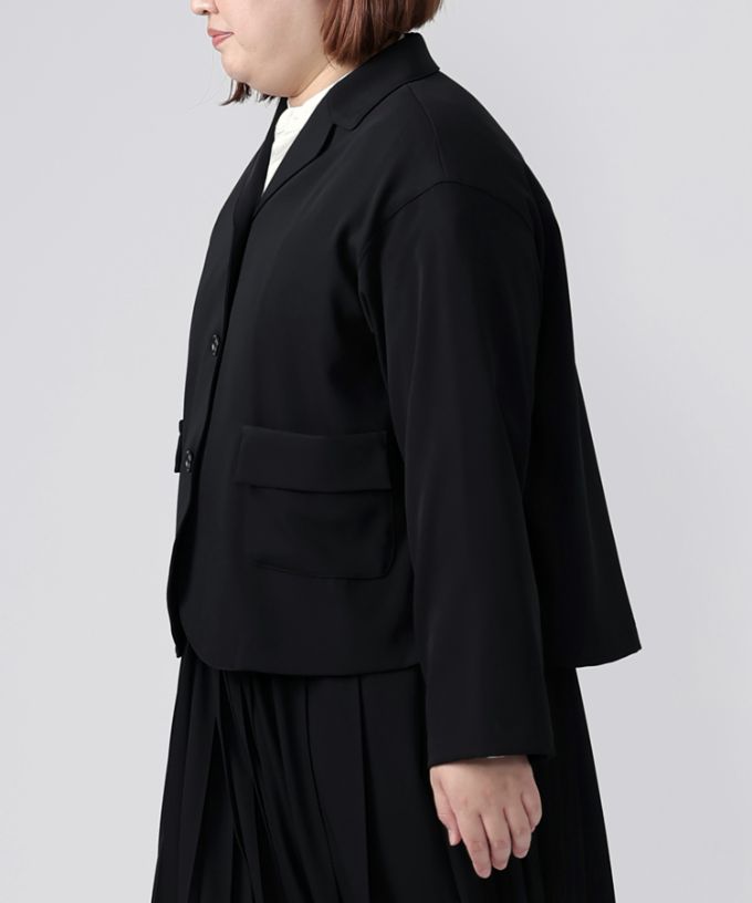 グレタジャケット・４【プラスサイズ】［Chronicle］やわらかなテーラードジャケット