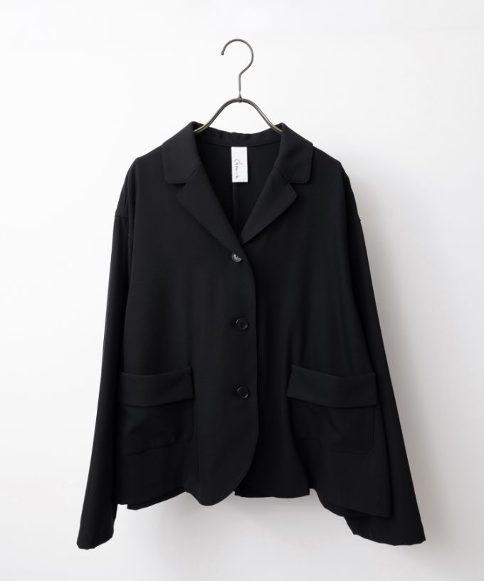 グレタジャケット・４【プラスサイズ】［Chronicle］やわらかなテーラードジャケット