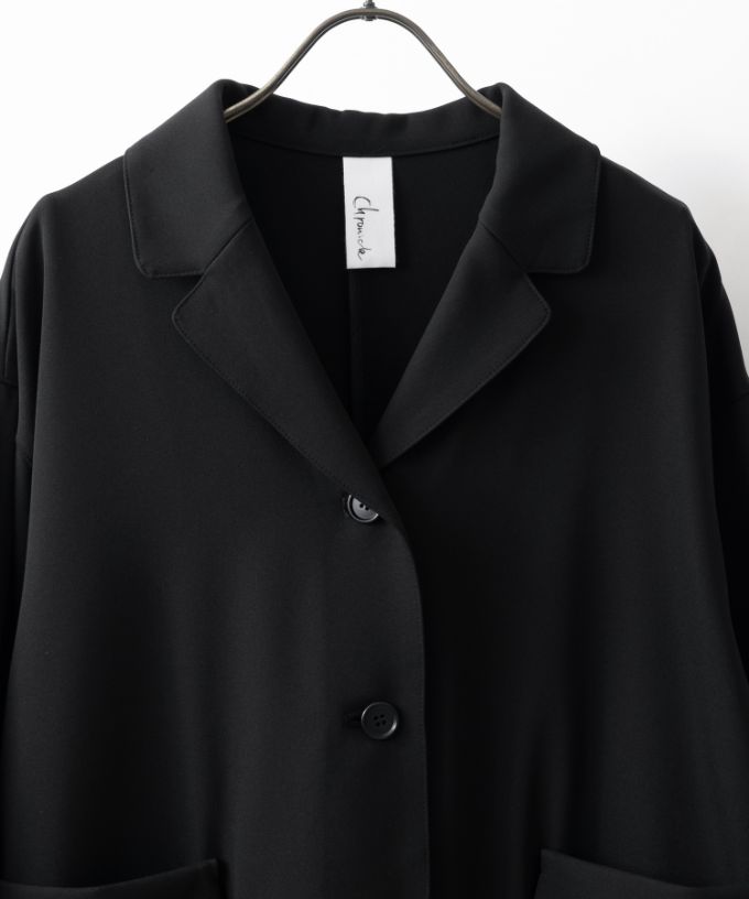 グレタジャケット・４【プラスサイズ】［Chronicle］やわらかなテーラードジャケット