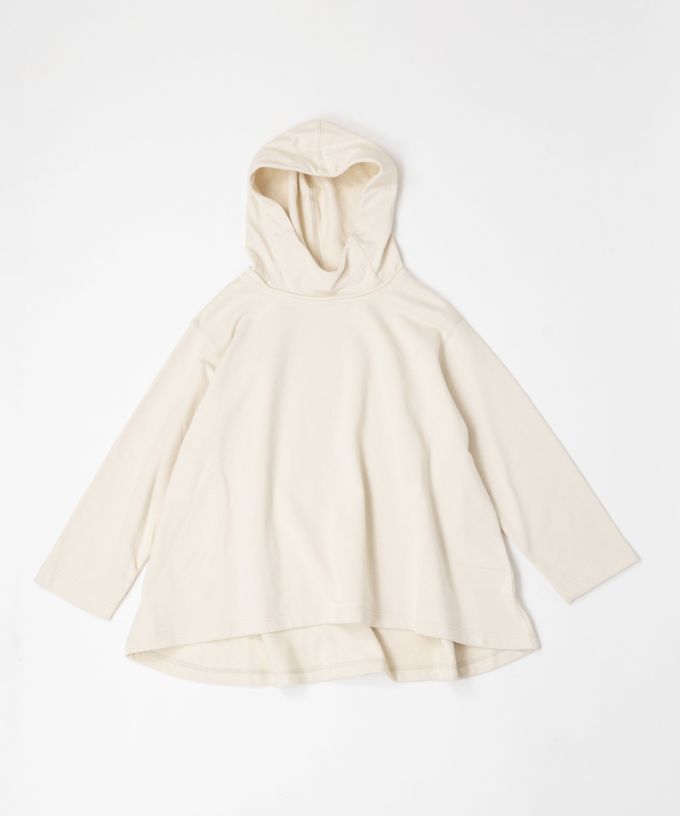 バーミートップ　アメリカコットンの裏毛フードプルオーバー