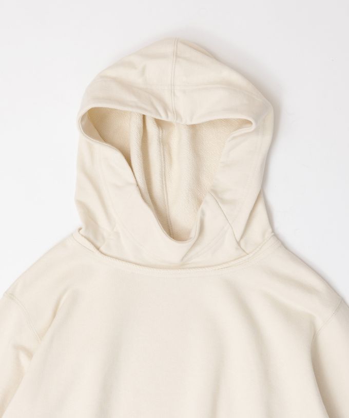 バーミートップ　アメリカコットンの裏毛フードプルオーバー