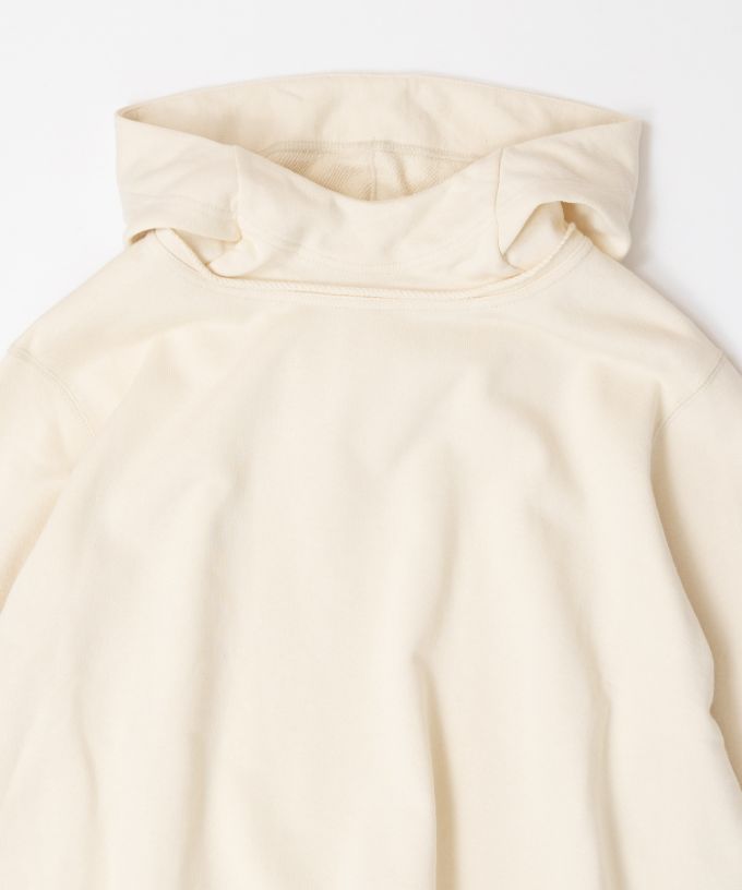 バーミートップ　アメリカコットンの裏毛フードプルオーバー