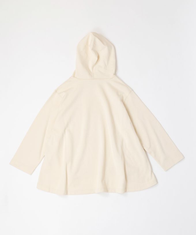 バーミートップ　アメリカコットンの裏毛フードプルオーバー