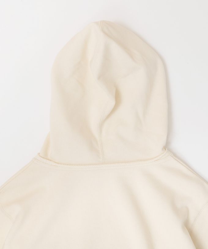 バーミートップ　アメリカコットンの裏毛フードプルオーバー