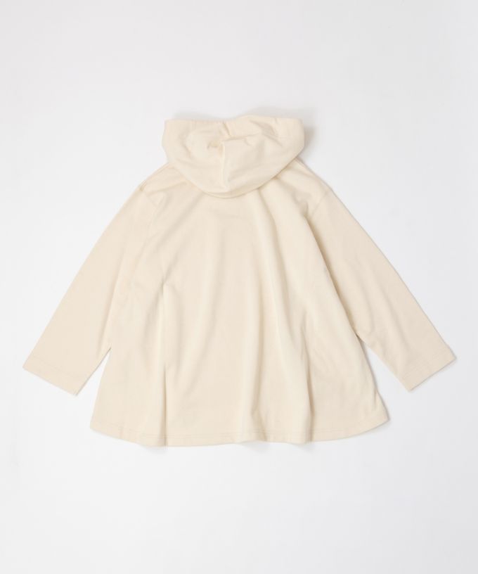 バーミートップ　アメリカコットンの裏毛フードプルオーバー