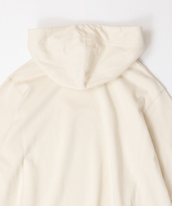 バーミートップ　アメリカコットンの裏毛フードプルオーバー