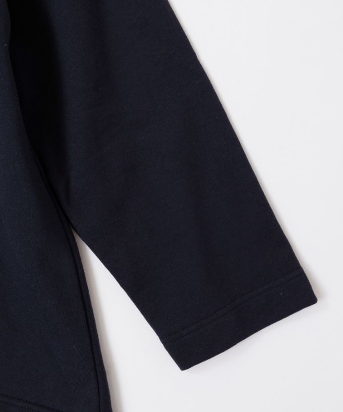 バーミートップ　アメリカコットンの裏毛フードプルオーバー