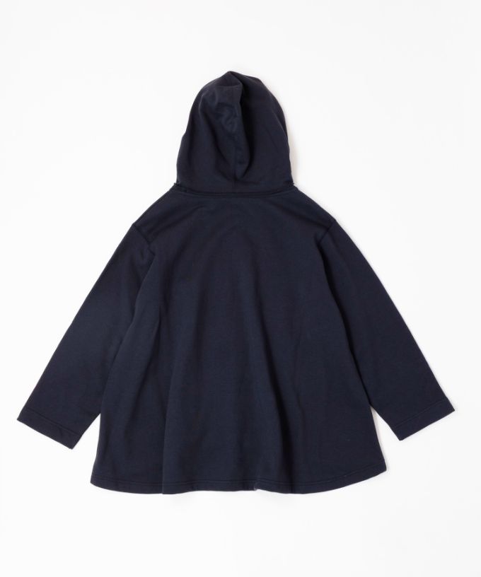 バーミートップ　アメリカコットンの裏毛フードプルオーバー