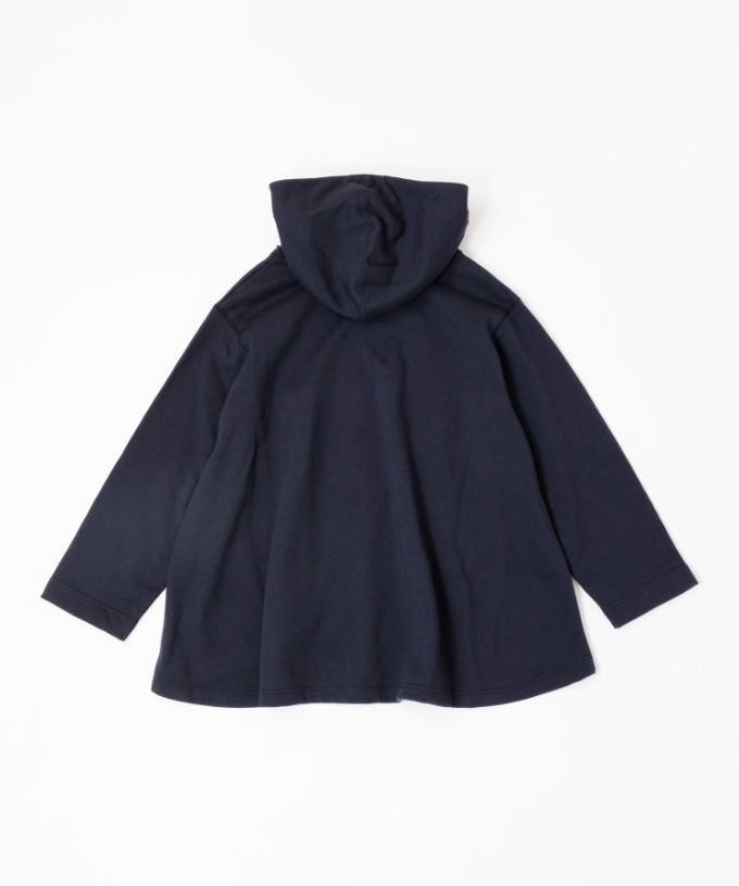 バーミートップ　アメリカコットンの裏毛フードプルオーバー