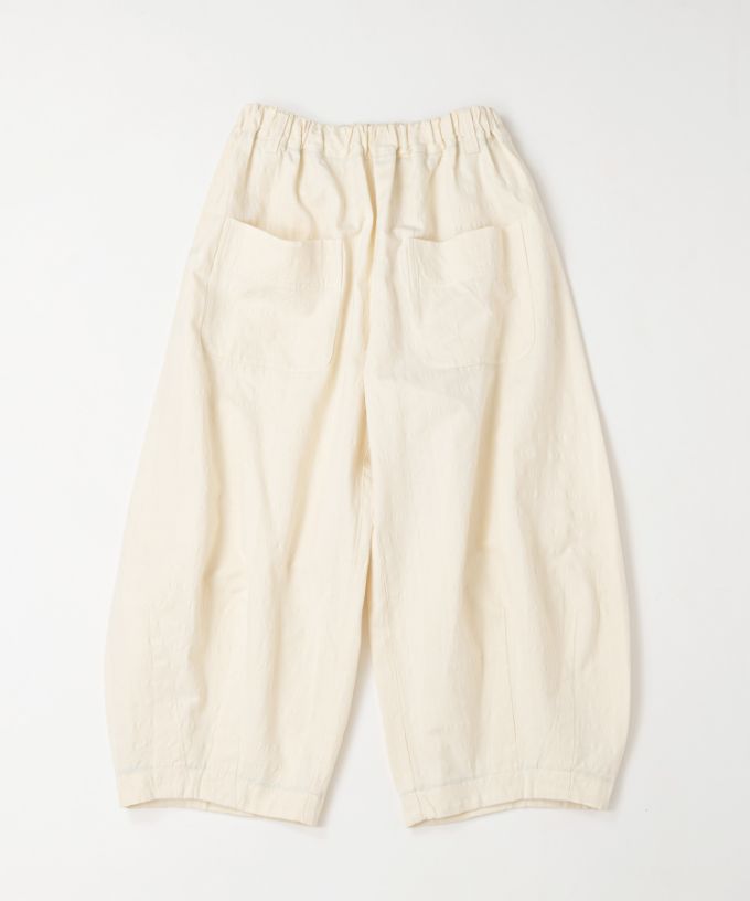 バロパンツ・ナッティ　パッチポケットのコクーンシルエットパンツ