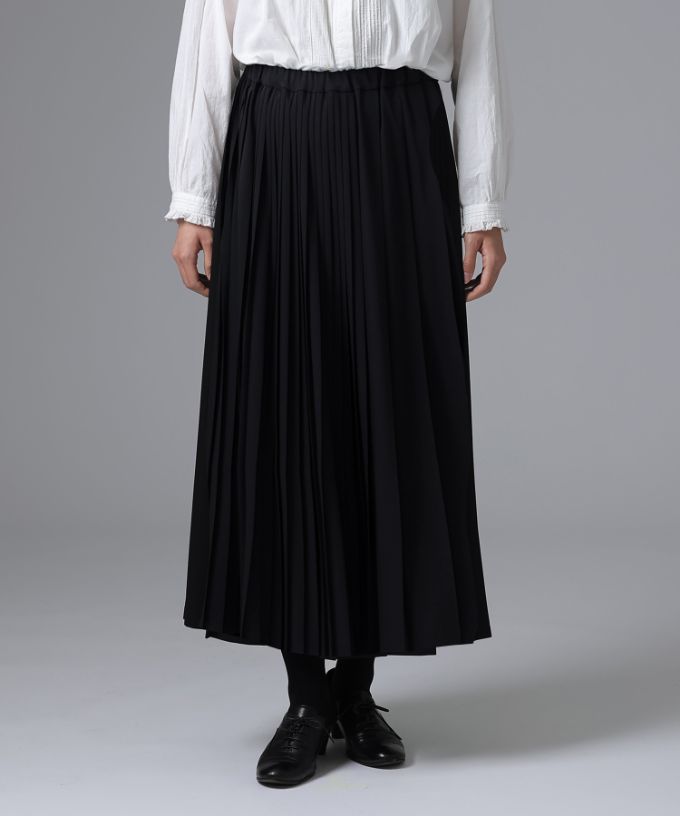 ジジスカート［Chronicle］二種のプリーツを使ったスカート