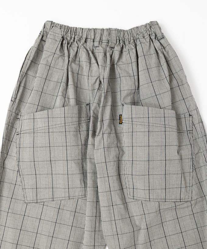 ＊美品＊バスコ／チェック　ゴムパンツ　マオパンツ 美品＊バスコ／チェック ゴムパンツ マオパンツ BASCOオリジナル