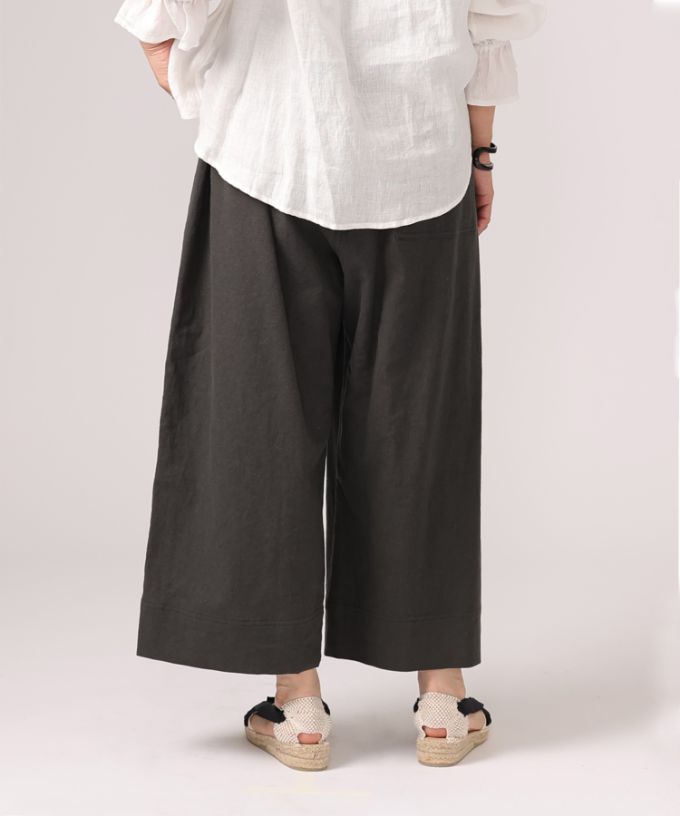 ワールド オンラインストア グミパンツ コットンリネンのワイドパンツ/ITEM,PANTS/Shop by パンツ