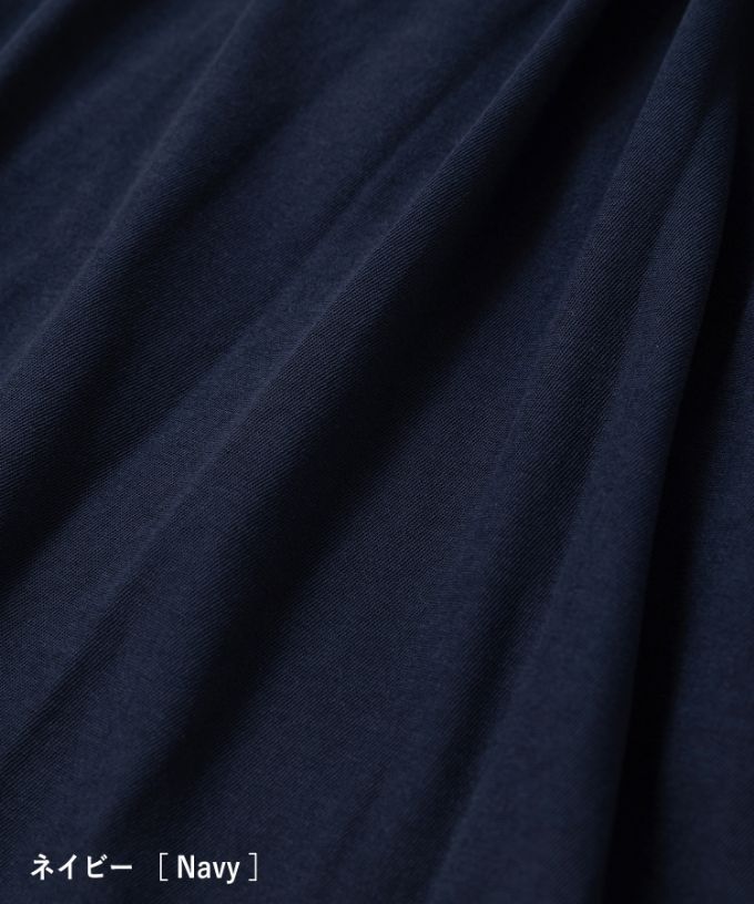 【SALE】ロザリーチュニ　ドライタッチの天竺コットン切り替えチュニック