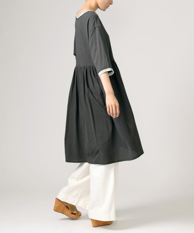 バスコbasco ロザリーチュニ　天竺コットン切り替えチュニック すみ黒2 すみ黒 通販 | 三越伊勢丹オンラインストア・通販【公式】 バスコbasco