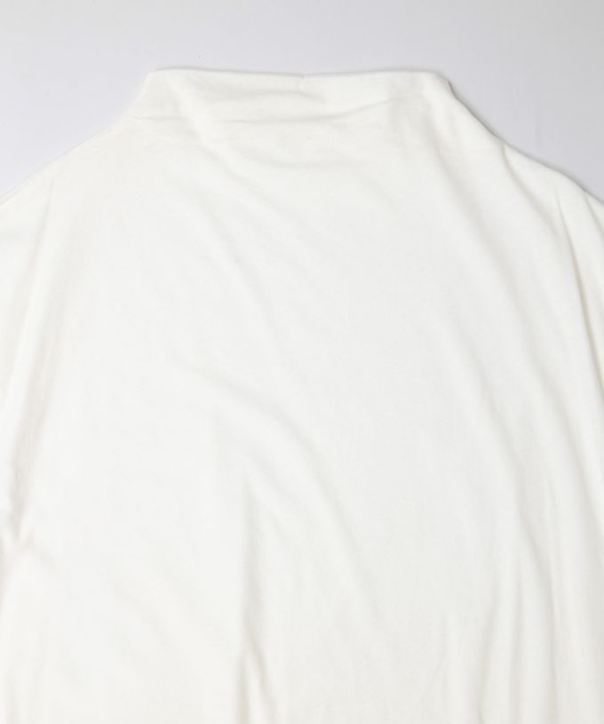 シルビトップ　強撚綿のフレンチスリーブトップ