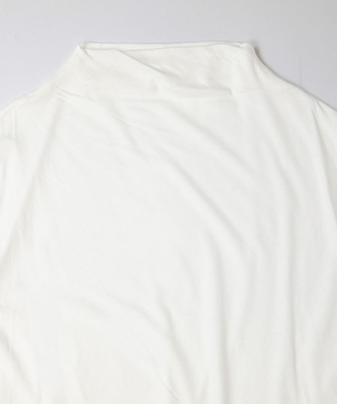 シルビトップ　強撚綿のフレンチスリーブトップ