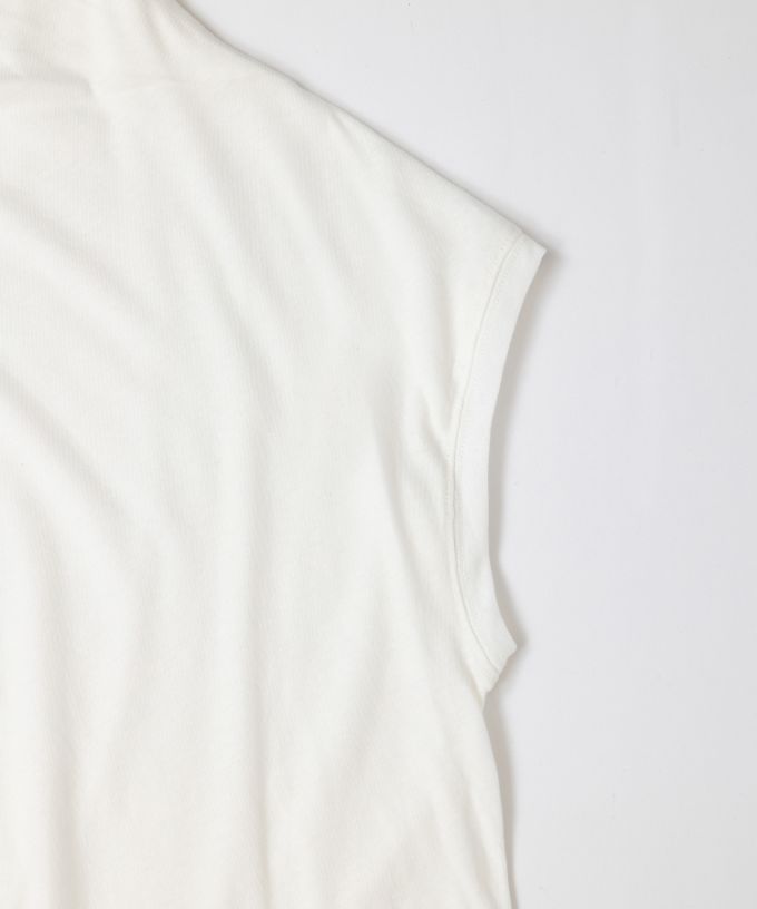 シルビトップ　強撚綿のフレンチスリーブトップ