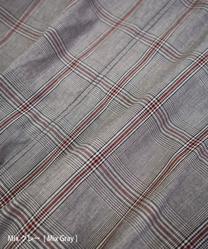 シンディジャケット・B　チェック柄ジップアップブルゾン