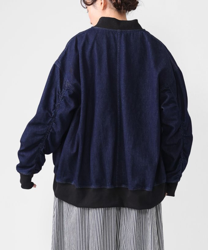 シンディジャケット　9オンスデニムのジップアップブルゾン