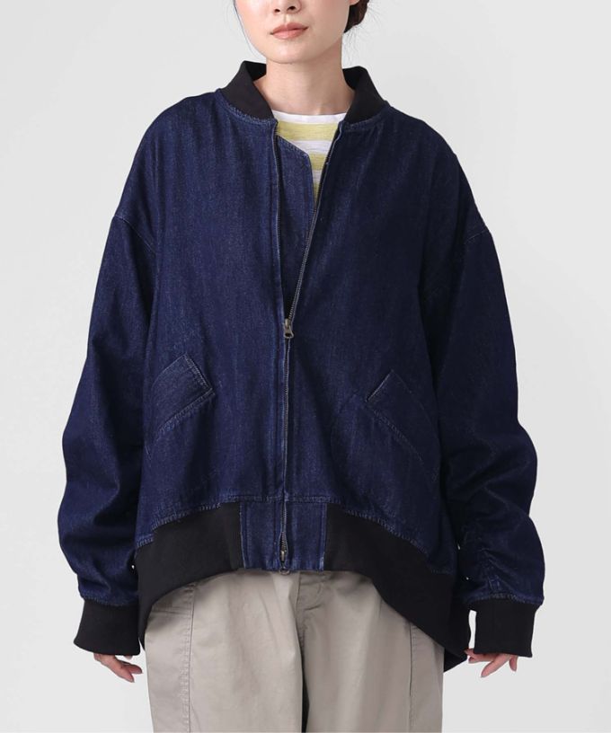 シンディジャケット　9オンスデニムのジップアップブルゾン