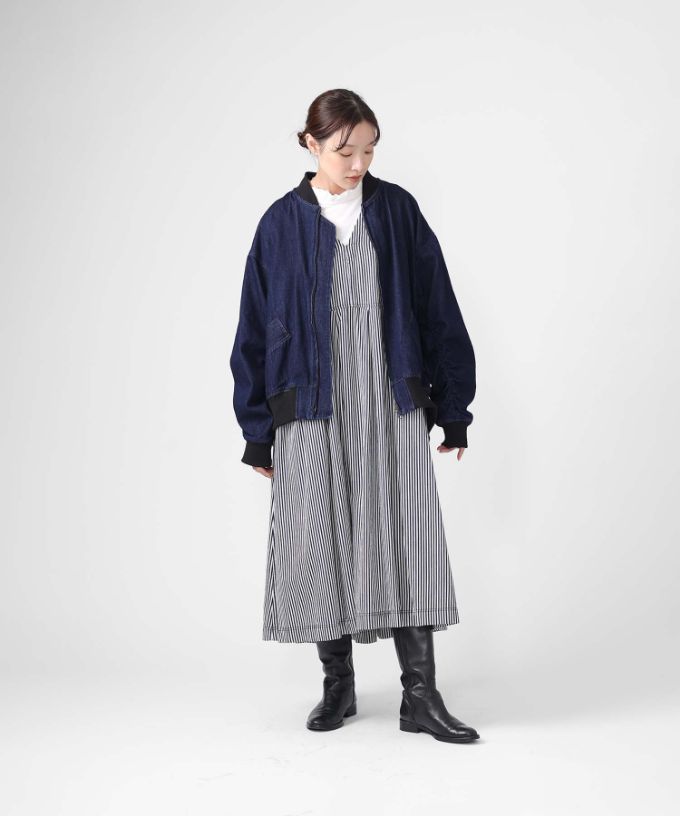 シンディジャケット　9オンスデニムのジップアップブルゾン