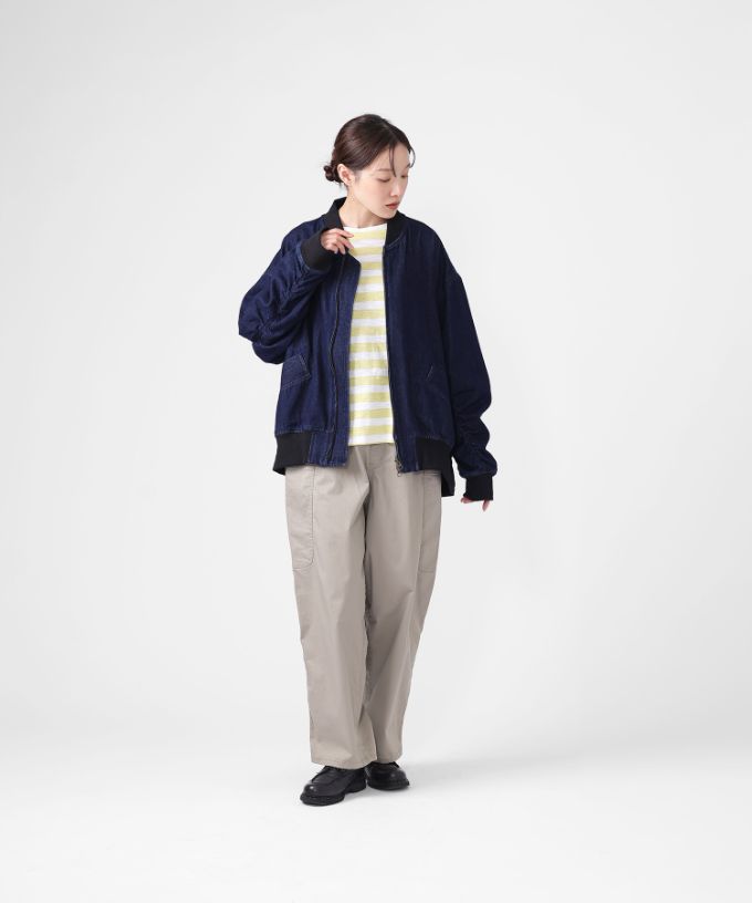 シンディジャケット　9オンスデニムのジップアップブルゾン