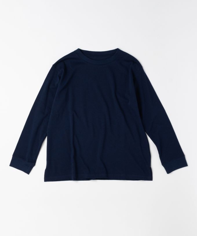 ジャントップ　天竺コットンクルーネックトップ