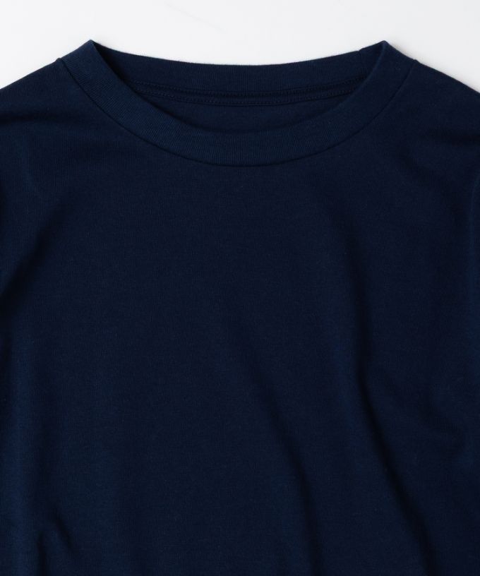 ジャントップ　天竺コットンクルーネックトップ