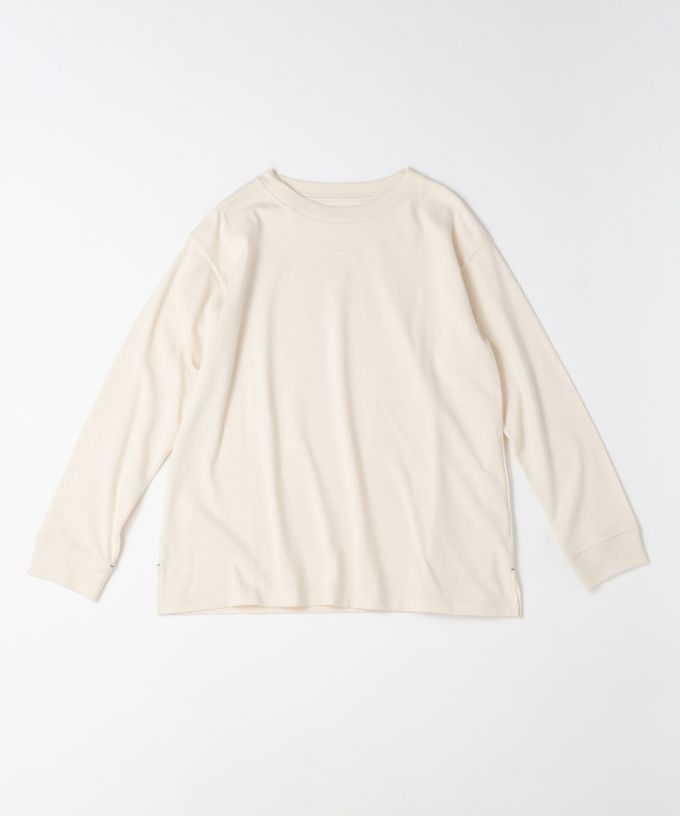 ジャントップ　天竺コットンクルーネックトップ
