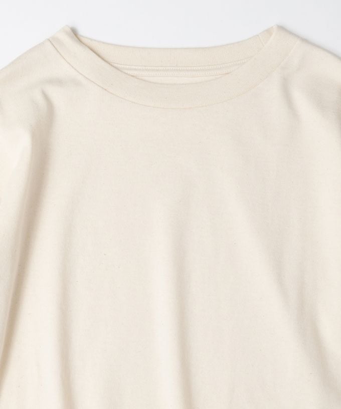 ジャントップ　天竺コットンクルーネックトップ