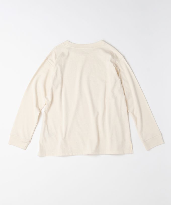 ジャントップ　天竺コットンクルーネックトップ