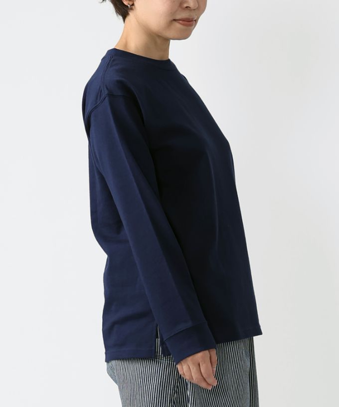 ジャントップ　天竺コットンクルーネックトップ