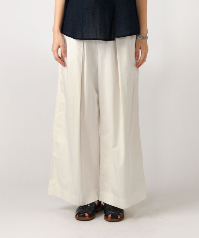 【SALE】シドラパンツ　フロントタックのワイドパンツ