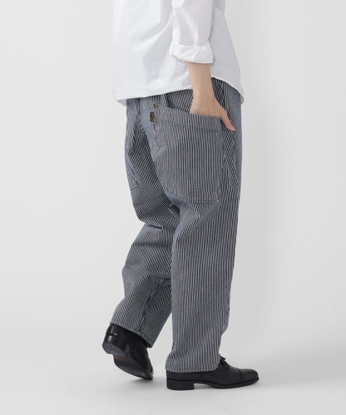 ＢＡSCＯ　パンツ マオパンツロングヒッコリー ロング丈の後ろビッグポケットパンツ/ITEM