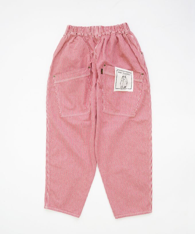 マオパンツロング 赤ヒッコリー 後ろビッグポケットパンツ/ITEM,PANTS