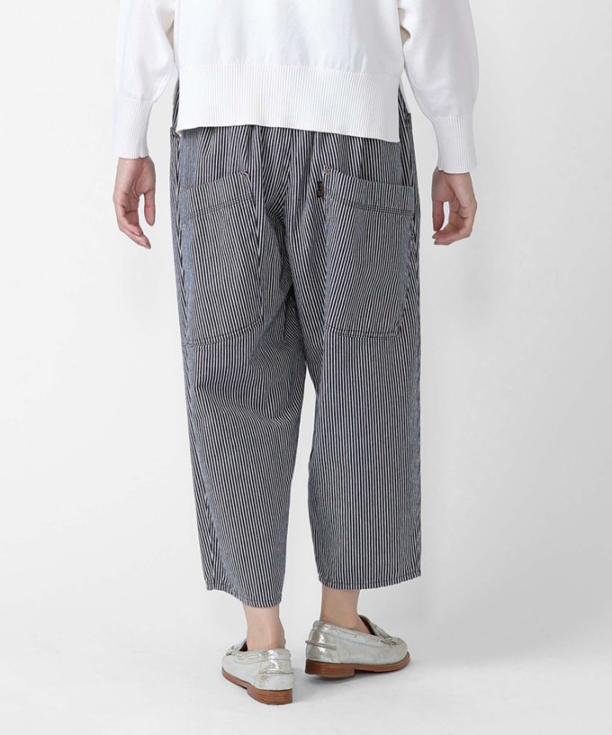 motive ヒッコリーパンツ　Ｌサイズ 再入荷】マオパンツヒッコリー 後ろビッグポケットパンツ ヒッコリー