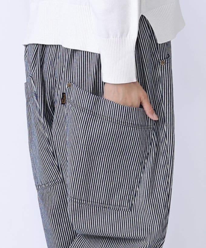 マオパンツヒッコリー・E 後ろビッグポケットパンツ/ITEM,PANTS